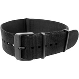 Vostok Europe Anchar Textilarmband / 24 mm/Schwarz/Schließe schwarz TB-BK-BK