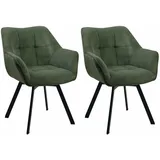 CLP Armlehnenstuhl, Grün, Textil, 60x81x59 cm, Esszimmer, Stühle, Esszimmerstühle, Armlehnenstühle