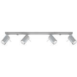 Sollux SL.0453 Deckenleuchte RING 4L grau