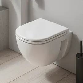 Duravit D-Code Wand-WC mit WC-Sitz Weiß Hochglanz