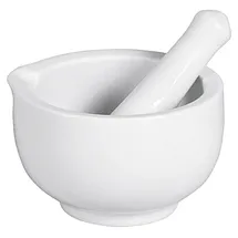 Hti-Living Mörser Keramik Ø 8 cm weiß