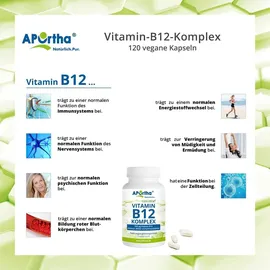 APOrtha Vitamin B12 Komplex vegan Kapseln 120 St.