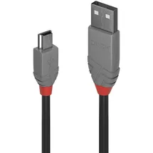 Lindy USB-A auf Mini-USB 0,2 m Schwarz