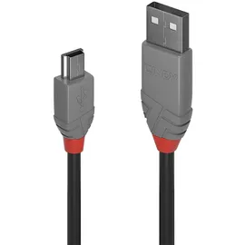 Lindy USB-A auf Mini-USB 0,2 m Schwarz