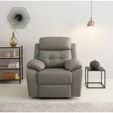 Home Affaire Relaxsessel »Lannilis mit Liegefunktion, Fernsehsessel«, mit manueller und elektrischer Relaxfunktion, hellgrau, grau