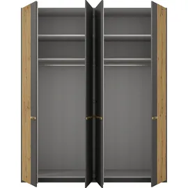 Musterring »Isabelle« Lamellen in Eiche, Griffe in schwarz, verschiedene Größen und Farben grau