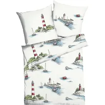 KAEPPEL Bettwäsche Küstenlandschaft bunt 155x220 cm, + 80x80 cm)