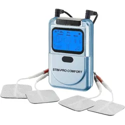 axion Elektrostimulator STIM-PRO Comfort - mit 4 Stück 5x5 cm Elektroden-Pads EINHEITSGRÖSSE