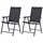 Outsunny Klappstuhl mit Armlehne 58 x 64 x 94 cm schwarz 2 St.