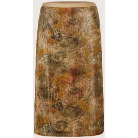 Madeleine Eleganter Rock mit Paisley-Design Beige 34