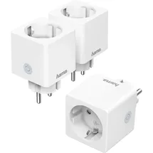Hama Funksteckdose 3.680 W Weiß 3 St.