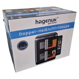 Hagenuk Doppel-Heißluftfritteuse DAF 2800.12 schwarz
