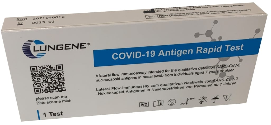  Laientest Clungene 1er Antigen Test - COVID-19 Schnelltest (Nasal Swab) - CE ... 