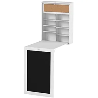 InnovaGoods Tisch, Holz, Weiß, 80x50x18 cm