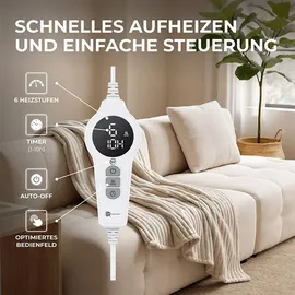 BR Bringer Bringer Infrarot Heizdecke 200 x 180 cm Braun