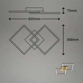 Brilo Frame 2x LED 11W braun-gold