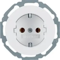 Berker 47452089 Steckdose SCHUKO Serie R.Classic pw glän