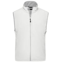 Men's Softshell Vest Trendige Weste aus Softshell weiß, Gr. S