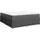 vidaXL Boxspringbett 180 x 200 cm Dunkelgrau