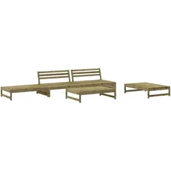 vidaXL 5-tlg. Garten-Lounge-Set Kiefernholz Imprägniert