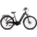 Saxonette E-Bike SAXONETTE "Quantum Sport Wave" E-Bikes Gr. 50 cm, 28 Zoll (71,12 cm), schwarz E-Bikes Pedelec, Elektrofahrrad für Damen u. Herren, Trekkingrad