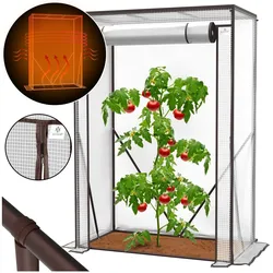 KESSER® Premium Tomatengewächshaus Foliengewächshaus, Gewächshaus klein, Tomatenhaus, Treibhaus mit Tür zum Aufrollen - 100 x 50 x 150 cm Frühbeet, Gemüse, Blumen, Obst, Garten