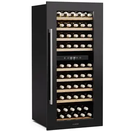Klarstein Vinsider Duo 79 Flaschen 2 Kühlzonen UV-Schutz 9 Regale Touch Schwarz