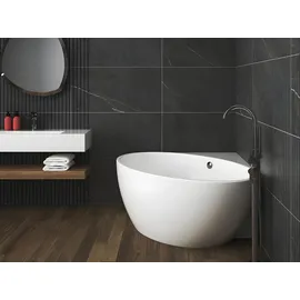 vente-unique Eckbadewanne - Acryl - 197 L - 127 x 127 x 58 cm - Weiß - GOURAMI