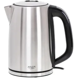 Adler AD 1340 Wasserkocher Edelstahl, 1,7 Liter, 2200 Watt, mit LCD-Display und Temperaturregelung