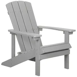 Beliani Gartenstuhl 75 x 88 x 88 cm grau 2 St.
