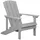 Beliani Gartenstuhl 75 x 88 x 88 cm grau 2 St.