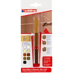 edding 8901 Möbel-Reparatur-Wachs-Set eiche (3er Blister)
