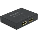 DeLock DisplayPort Switch 2-1 8K 30 Hz Schwarz