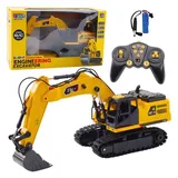 LeanToys RC-Auto Raupenbagger CH RTR weiß