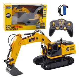 LeanToys RC-Auto Raupenbagger CH RTR weiß
