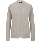 GOLDNER Strickjacke mit Strickbandblende Grau 48