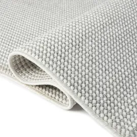Sehrazat Teppich SEHRAZAT "Ada, auch als Läufer", grau (grau cream), B:80cm H:10mm L:300cm, Polyester, Teppiche, Teppich, Kurzflor, robust, Wohnzimmer