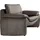 PLACES OF STYLE Sessel Luna Naturleder 110 x 80 x 88 cm grau