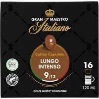Gran Maestro Italiano - Lungo Intenso - 16 Dolce Gusto Kapseln