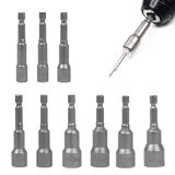 Okaywork Magnetische stecknuss set Stecknuss Nuss Zoll Hex Bohrer sechskant bit set Adapter Metrische vielzahn nuss satzInnensechskant für Bohrer oder Akkuschrauber Zubehör (6-14MM)