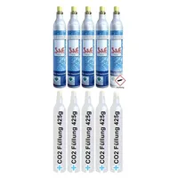 Bluecraft CO2-Zylinder silber + 5 x 425 g für 60 l Sprudelwasser