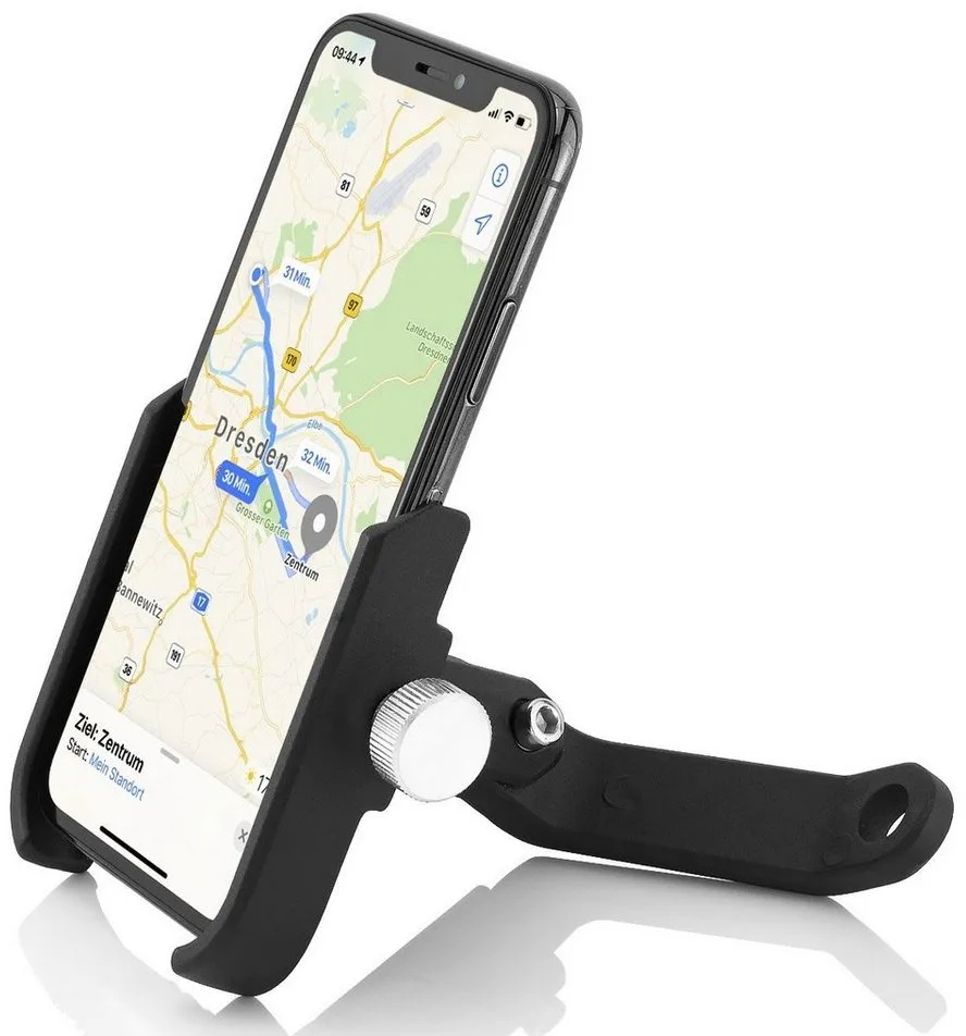 MidGard Aluminium Motorrad-Rückspiegel Handy-Halterung für Smartphones Scooter Smartphone-Halterung