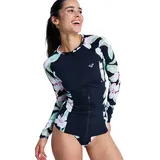 Roxy Erjwr03898 Langarm-rash Guard - Anthracite Spring Charming - XL