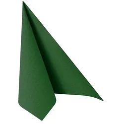 Papstar 250 Servietten `ROYAL Collection` 1/4-Falz 40 cm x 40 cm dunkelgrün in Papierverpackung