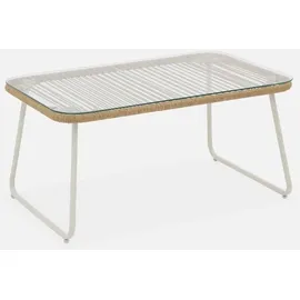 sweeek Loungeset 4 Sitzplätze Weiß