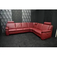 himolla Ecksofa Ecksofa Comet 1500 Leder 24 Long Life Oxblodd mit Elekrischer rot