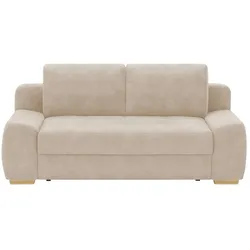 bobb Schlafsofa mit pflegeleichtem Bezugsstoff  Eleny ¦ beige ¦ Maße (cm): B: 210 H: 96 T: 108