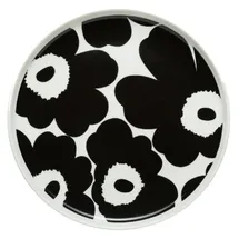 Marimekko Frühstücksteller Unikko 20 cm schwarz/weiß