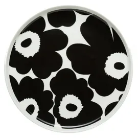 Marimekko Frühstücksteller Unikko 20 cm schwarz/weiß