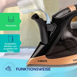 MPM Dampfbügeleisen MZE-30 braun